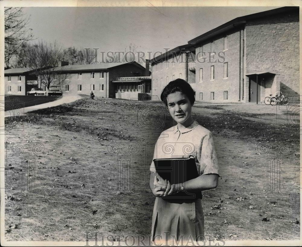 1963 Press Photo Kathleen Kane at Western College for Women - neb19203 - Historic Images