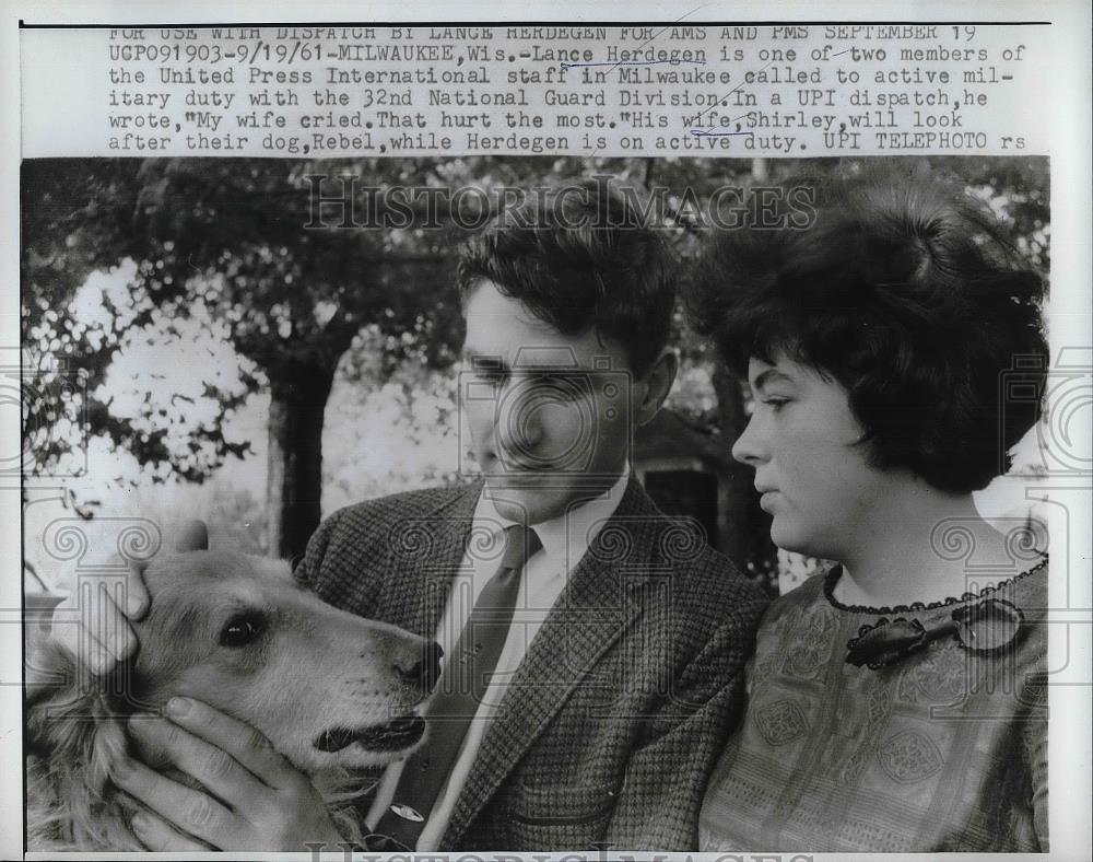 1961 Press Photo Lance Herdegan of United Press International Staff - Historic Images