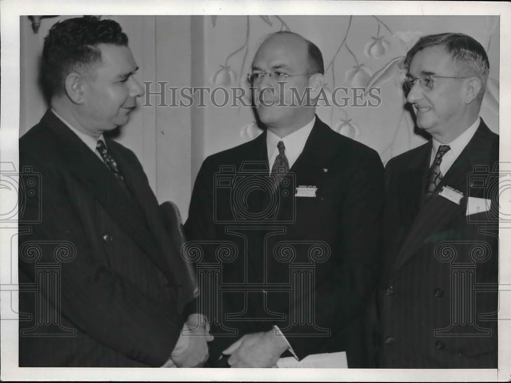 1941 Press Photo L. W. McFetridge, James Shryock, Clem O&#39;Rourke - Historic Images