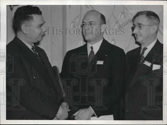 1941 Press Photo L. W. McFetridge, James Shryock, Clem O'Rourke - Historic Images