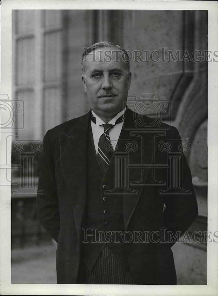 1934 Press Photo Francois de Terson, Under Sec. of State for Foreign Affairs - Historic Images