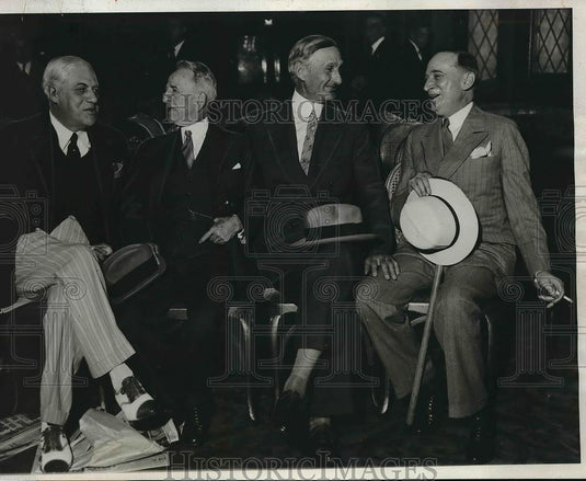 1932 Press Photo Mitchell Palmer Attorney General, Senator Carter Glass - Historic Images