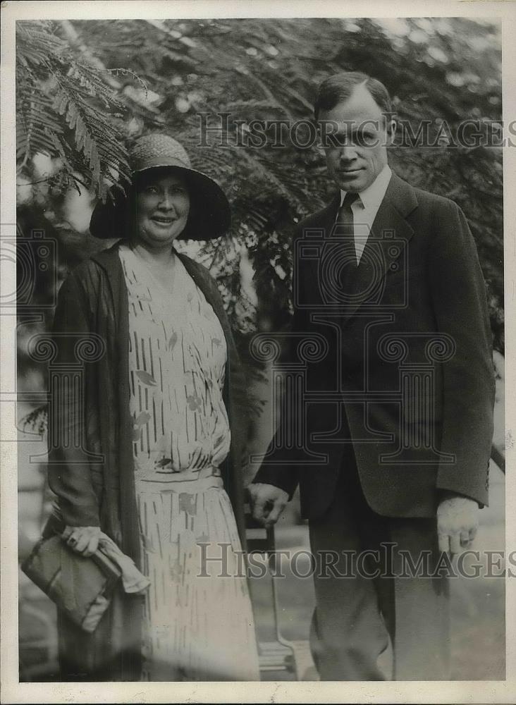 1930 Press Photo Mr. and Mrs. French Strother - Historic Images
