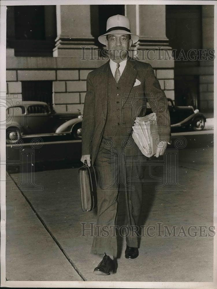 1938 Press Photo Supreme Court Justice Ferdinand Pecora New York - Historic Images