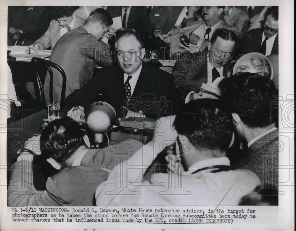 1951 Press Photo Donald S. Dawson, White House patronage adviser - Historic Images