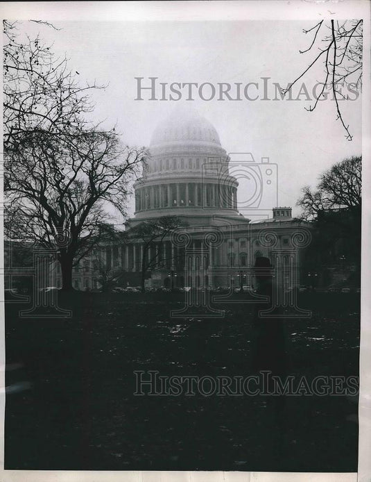 1946 Press Photo Washington D.C. Capitol Dome 80th Congress - Historic Images