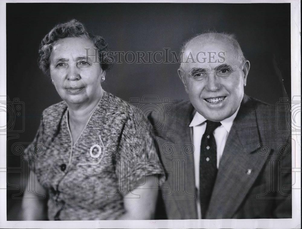 1962 Press Photo Mr. and Mrs. Frank Okurowski Golden Anniversary - Historic Images