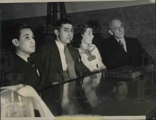 1938 Press Photo Four on Trial for Murder of Presley Stewart - Historic Images