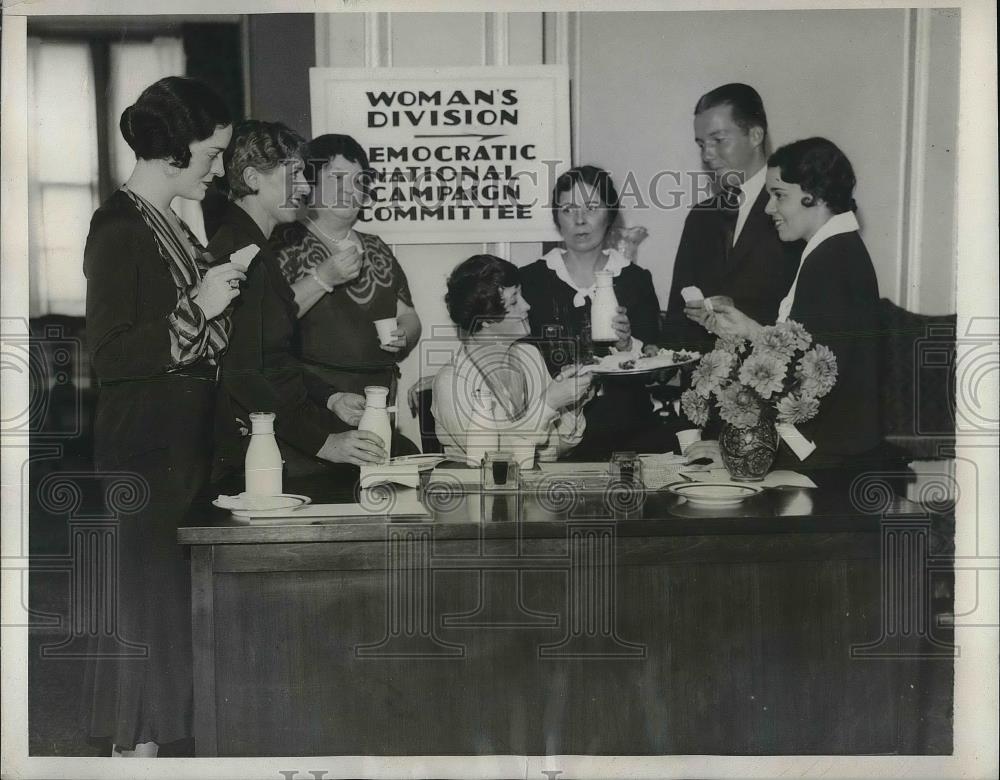 1932 Press Photo Governor Franklin Roosevelt Campaign Headquarters - Historic Images