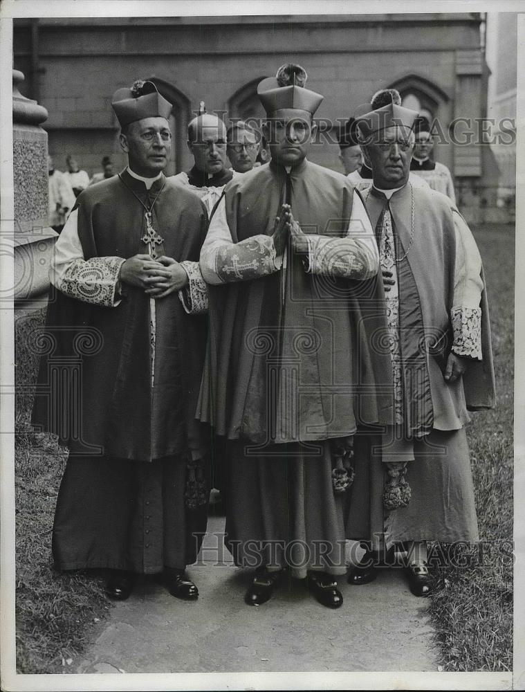 1932 Press Photo John Nitty James Kearney St Patrick Cathedral Bishops - Historic Images