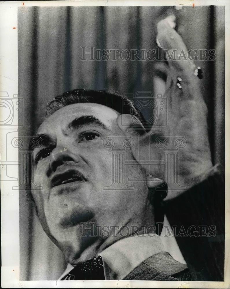 1972 Press Photo Montgomery Alabama Governor George Wallace Rally - Historic Images