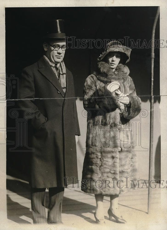 1929 Press Photo Senor Don Manuel C. Tellez Mexican Ambassador Senora Dona - Historic Images