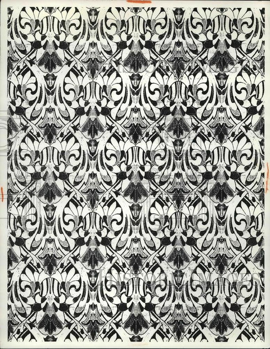 1967 Press Photo winner of 1967 AID Int'l Design Award for Wallpaper - Historic Images