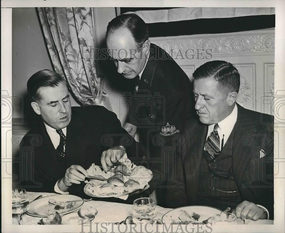 1939 Press Photo Henry Wallace, J. Frank Grimes, Luncheon Conference - Historic Images