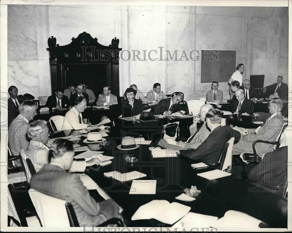 1937 Press Photo Mme. Secretary Perkins, Sen. Hugo Black - Historic Images