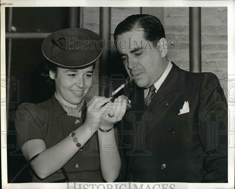 1939 Press Photo Governor &amp; Mrs Ernani Amaral Peizote of Rio de Janiere - Historic Images