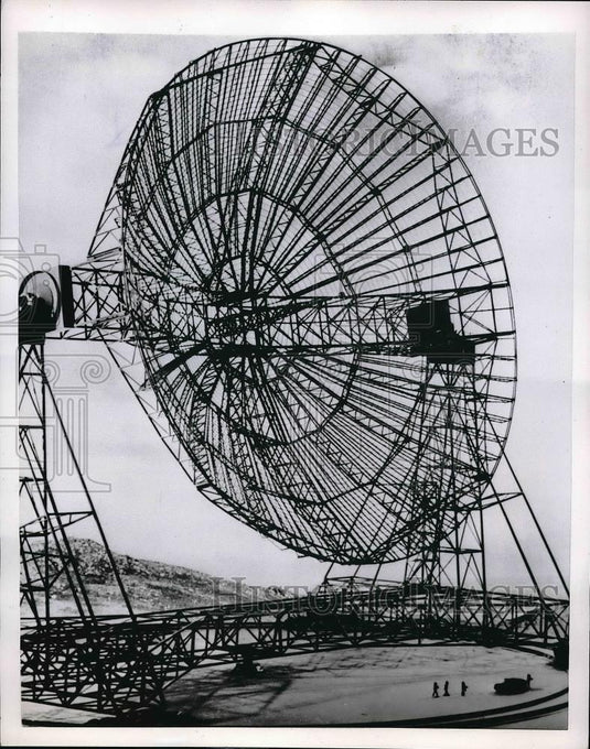 1954 Press Photo Radio Telescope Manchester Univesrsity - Historic Images