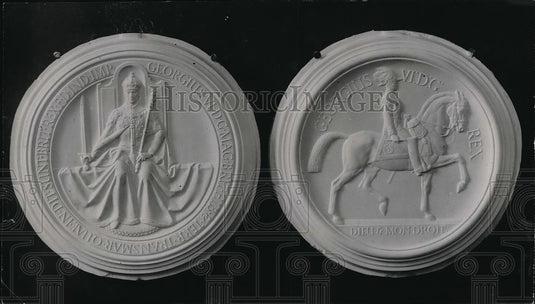 1938 Press Photo New Impression for Britain's Great Seal - Historic Images