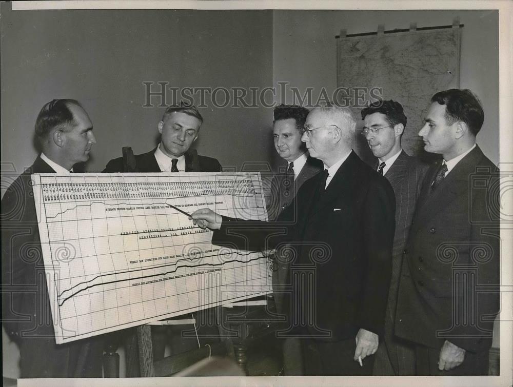 1937 Press Photo Fed. Prosecutors Harold Hanson, JB. Watson Snyder, John Henry - Historic Images