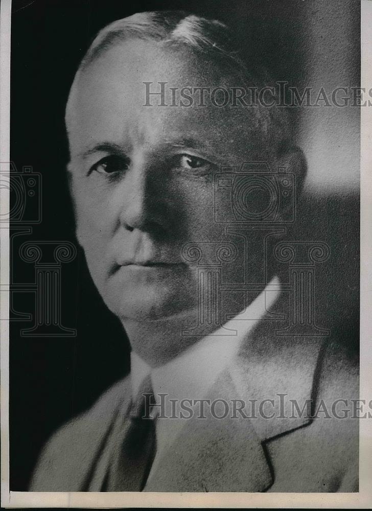 1934 Press Photo David A Crawford President Pullman Inc Chicago Illinois - Historic Images