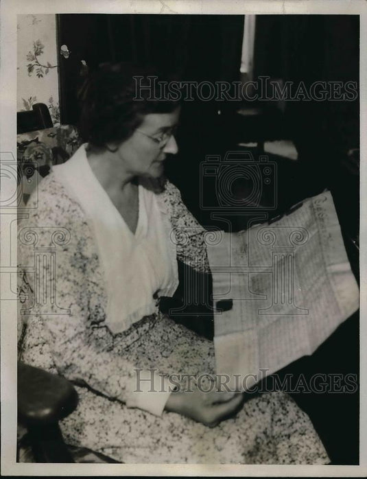1934 Press Photo Mrs. Constance Herbert of Cleveland - Historic Images