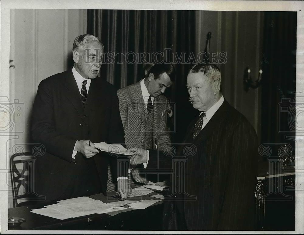 1934 Press Photo Senator Claude Pepper &amp; J Stuart Patterson - Historic Images