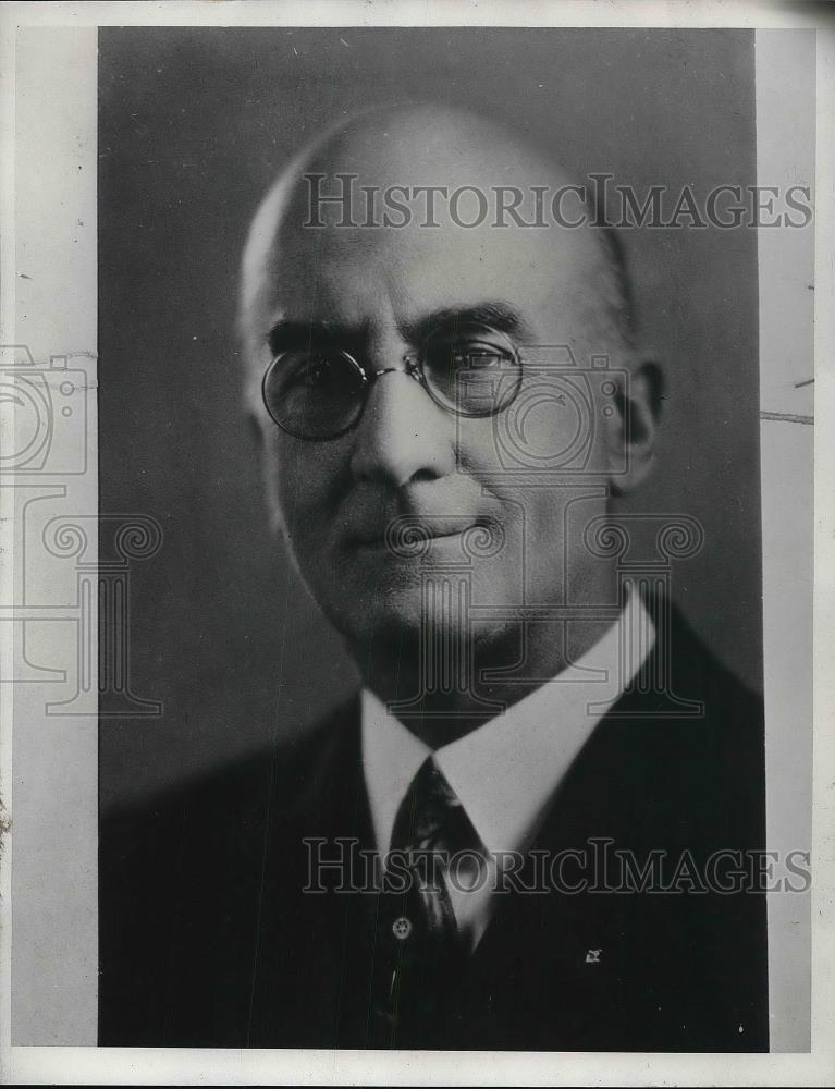 1932 Press Photo Dr. Bradford Knopps President Texas Technological College - Historic Images