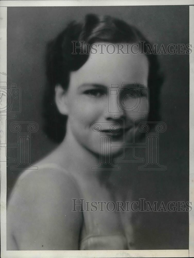 1933 Press Photo Dorris Higgins Texas Christian University Junior - Historic Images