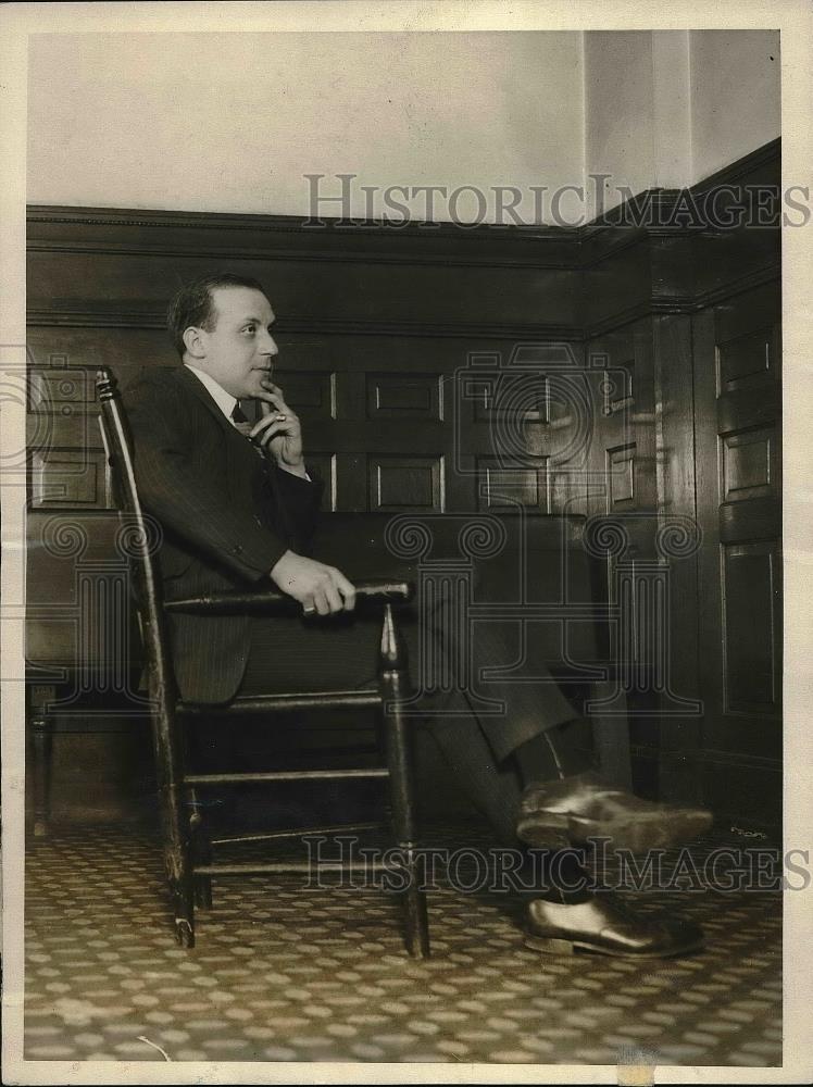 1923 Press Photo Maul Kinzie Special Investigator - Historic Images