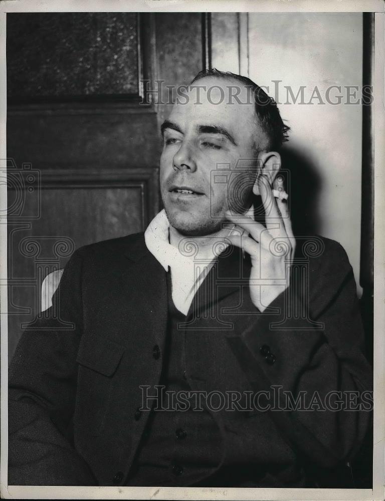 1933 Press Photo Jack Milbrandt after his arrest - Historic Images