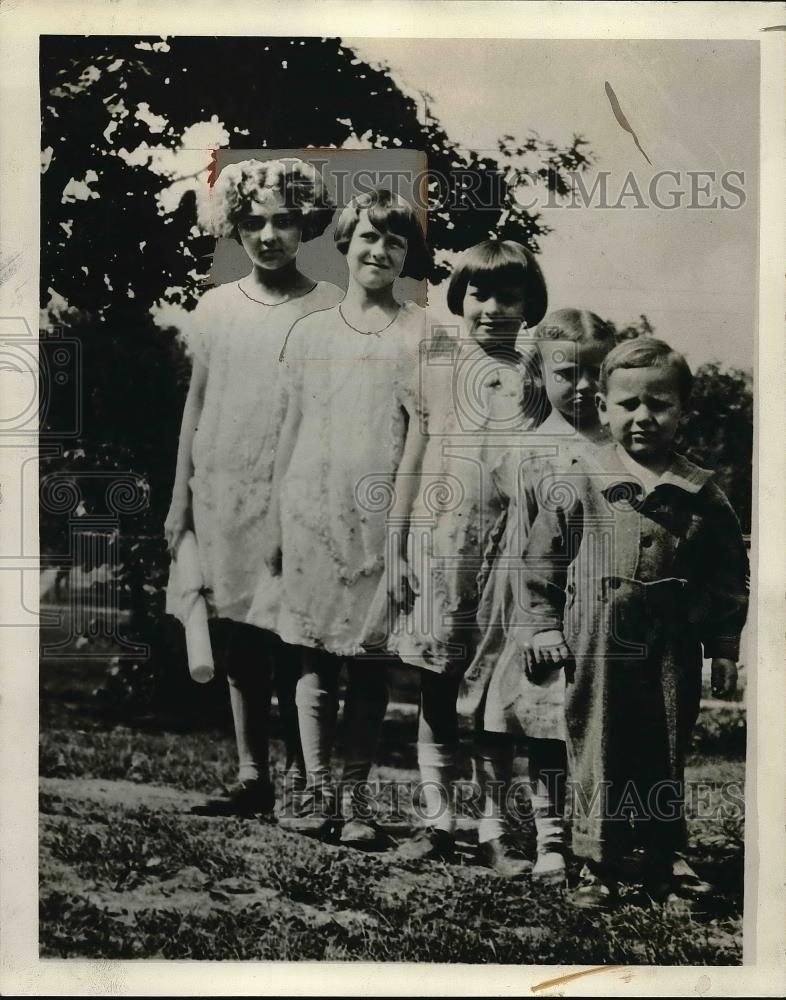 1928 Press Photo Houston Children, Marjorie, Dorothy, and David - Historic Images