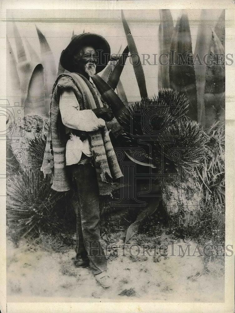 1936 Press Photo Texas Sheepherder is 96 Years Old - Historic Images