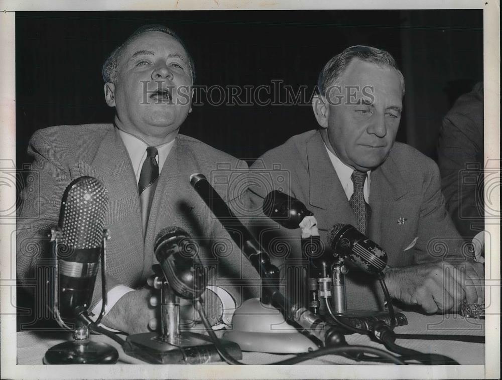 1952 Press Photo Senator Frank Carlson &amp; Chairman Arthur Summerfield - Historic Images