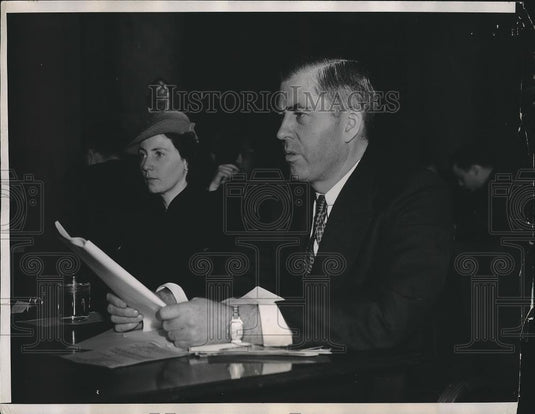 1938 Press Photo Washington D.C. Sec. of Agriculture Henry A. Wallace - Historic Images