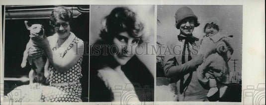 1932 Press Photo Ella Wendel, Emele Wendel, Mrs. Lorene Johnson - Historic Images