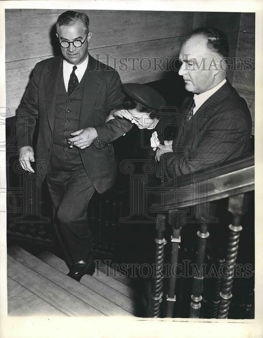 1941 Press Photo Matilda LeBoyer Witness In Criminal Trial Issac Brown Assault - Historic Images