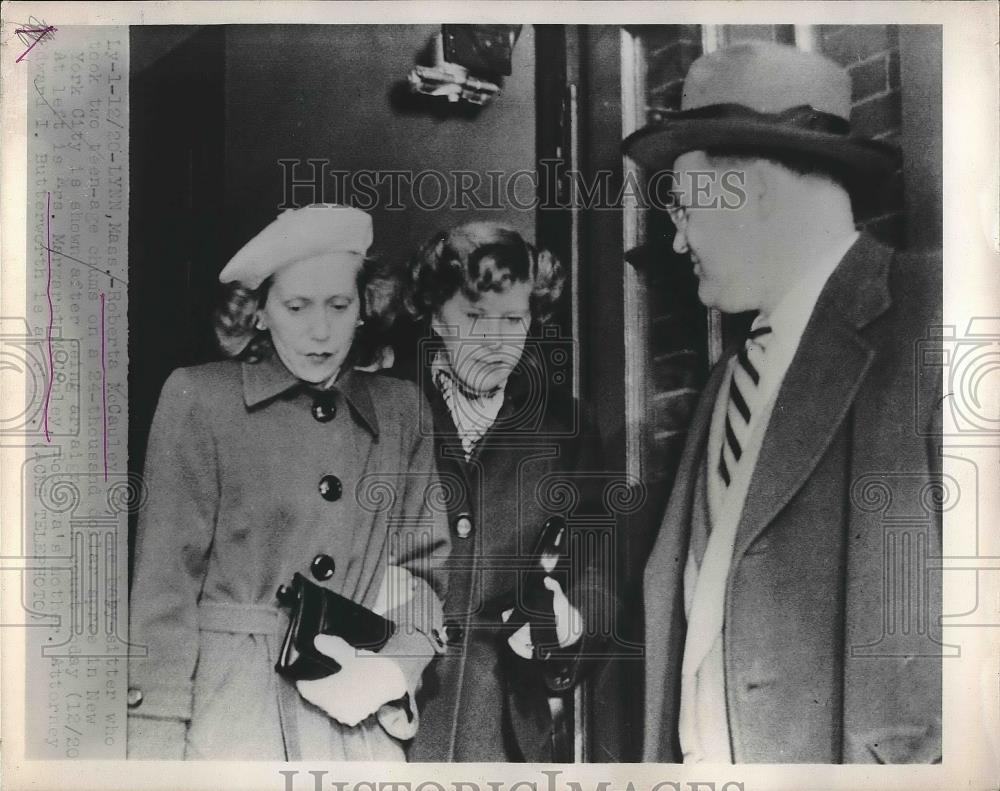 Lynn Massachusetts Roberta McCauley Trial 1951 Vintage Press Photo ...