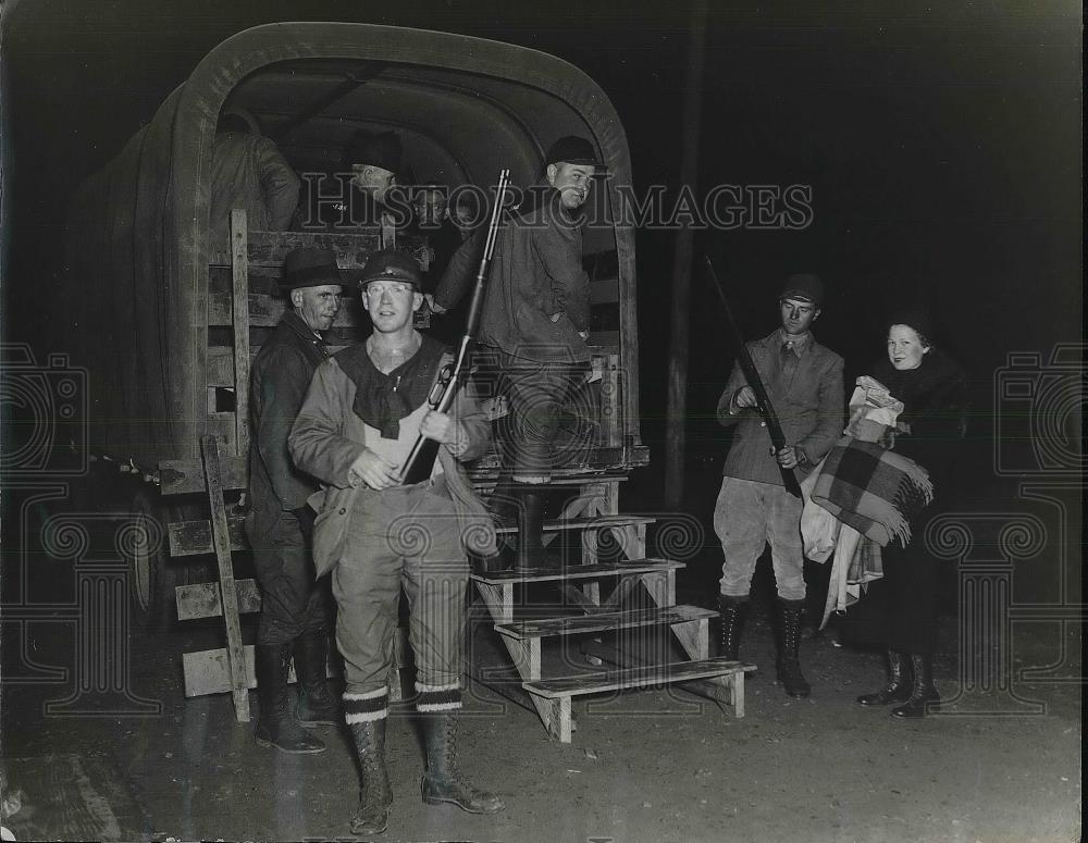 1938 Press Photo Forest Rangers John&#39;s Rick Checking station Pisgah Forest - Historic Images