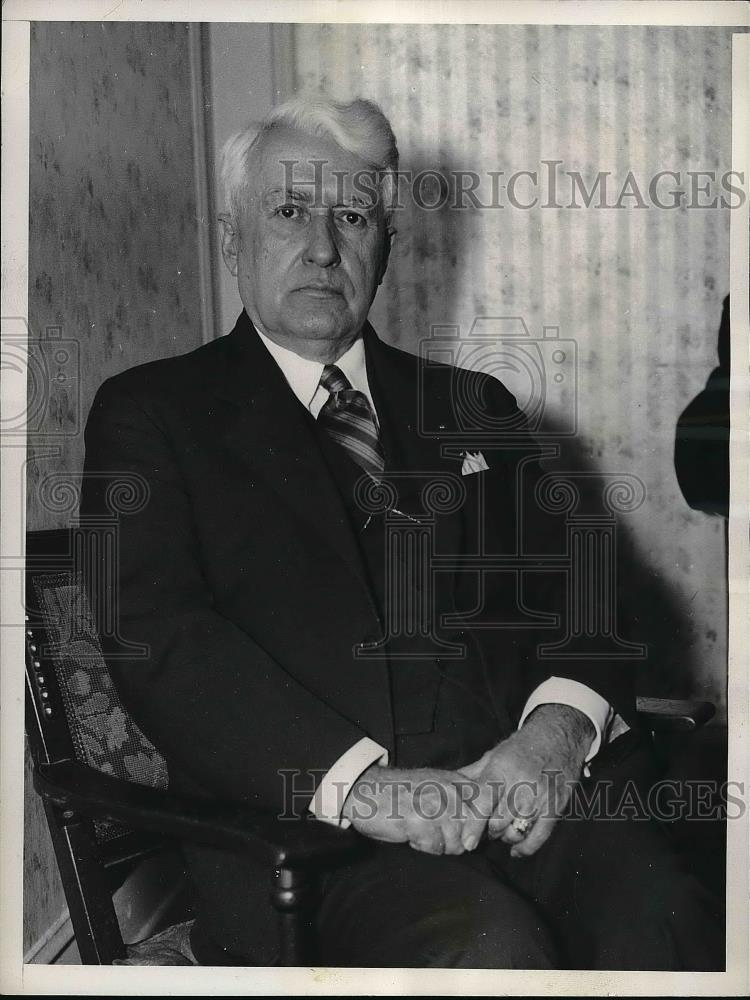 1935 Press Photo Lt. Col. Orvin Johnson, Director Reserve Officers Training Corp - Historic Images