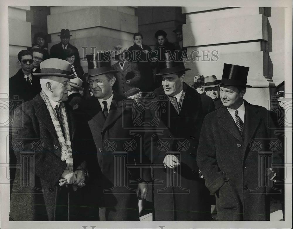 1940 Press Photo Lord Lothian,Walton Moore & Attorney General Robert Jackson - Historic Images