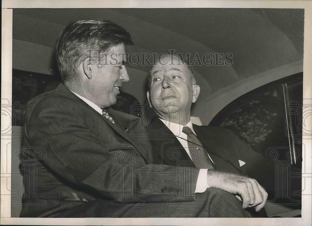 1939 Press Photo Secy. of Agriculture Henry Wallace &amp; Edward O&#39;Neal in D.C. - Historic Images