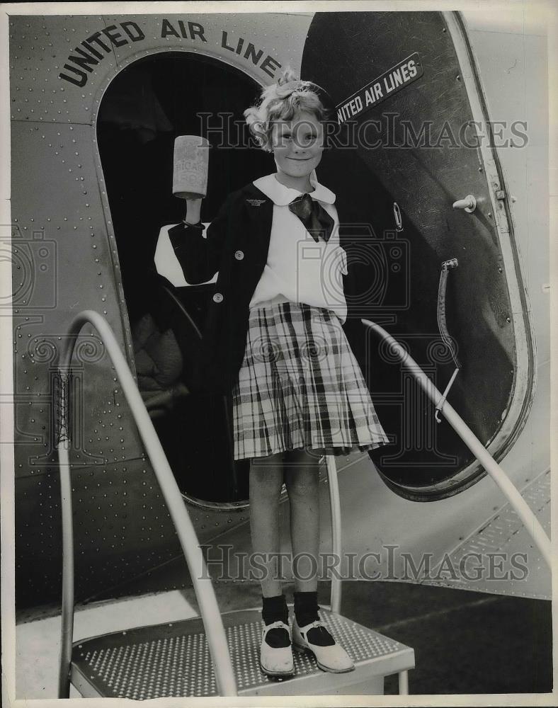 1934 Press Photo Roberta Nesbin Chosen By Ambassador For National Air Races - Historic Images