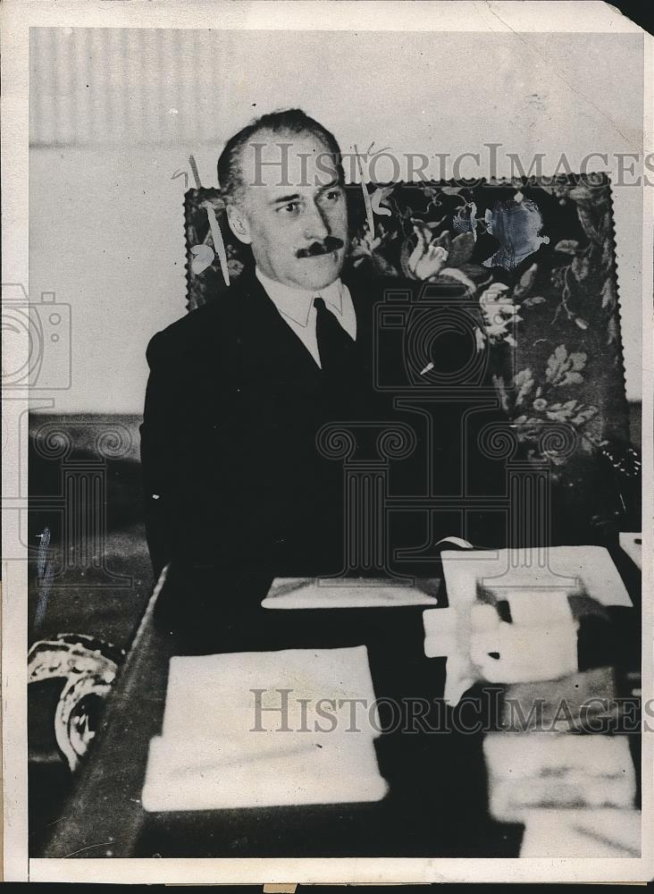 1926 Press Photo Dr, Momtelilo Ninchich, President, League of Nations - Historic Images