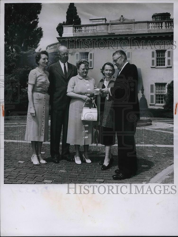 1958 Press Photo Gwinn Festival, Mrs. Ford, Mrs. Norweb, Mrs. Kelsey, Pritchard - Historic Images