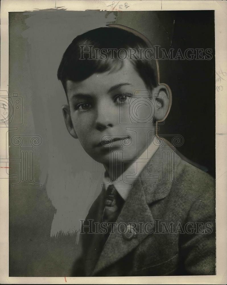 1932 Press Photo Harold M. Finley, Prodigy at Northwestern University - Historic Images