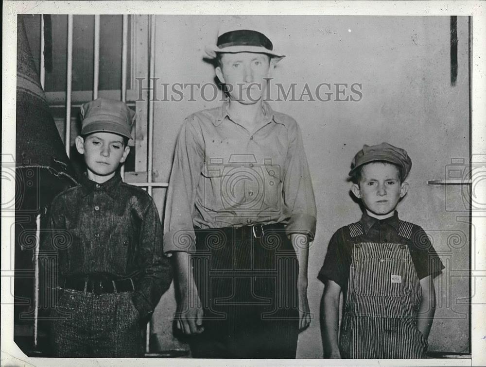 1939 Press Photo Children Of Joe Storey Tom William &amp; Roy - Historic Images