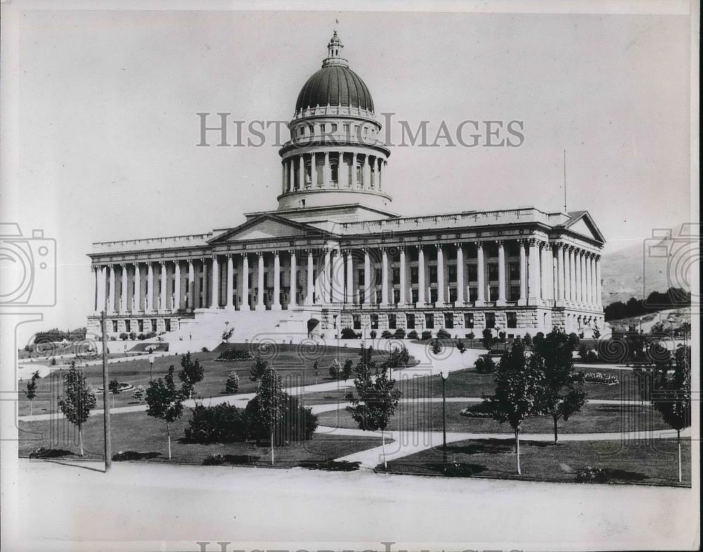 1938 Press Photo State Capitol, Salt Lake City, Utah - Historic Images