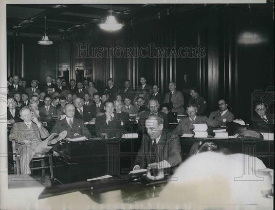 1935 Press Photo Charles Merriam Professor Univeristy of Chicago - Historic Images