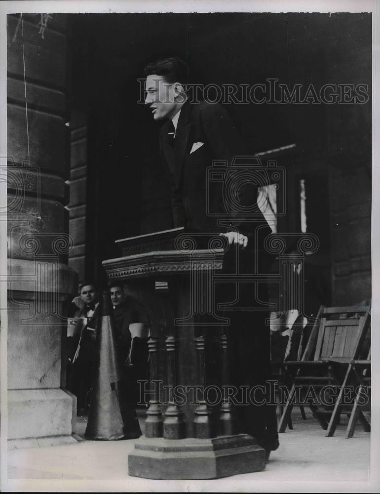 1935 Press Photo Robert Niedner at University of Mo. - Historic Images