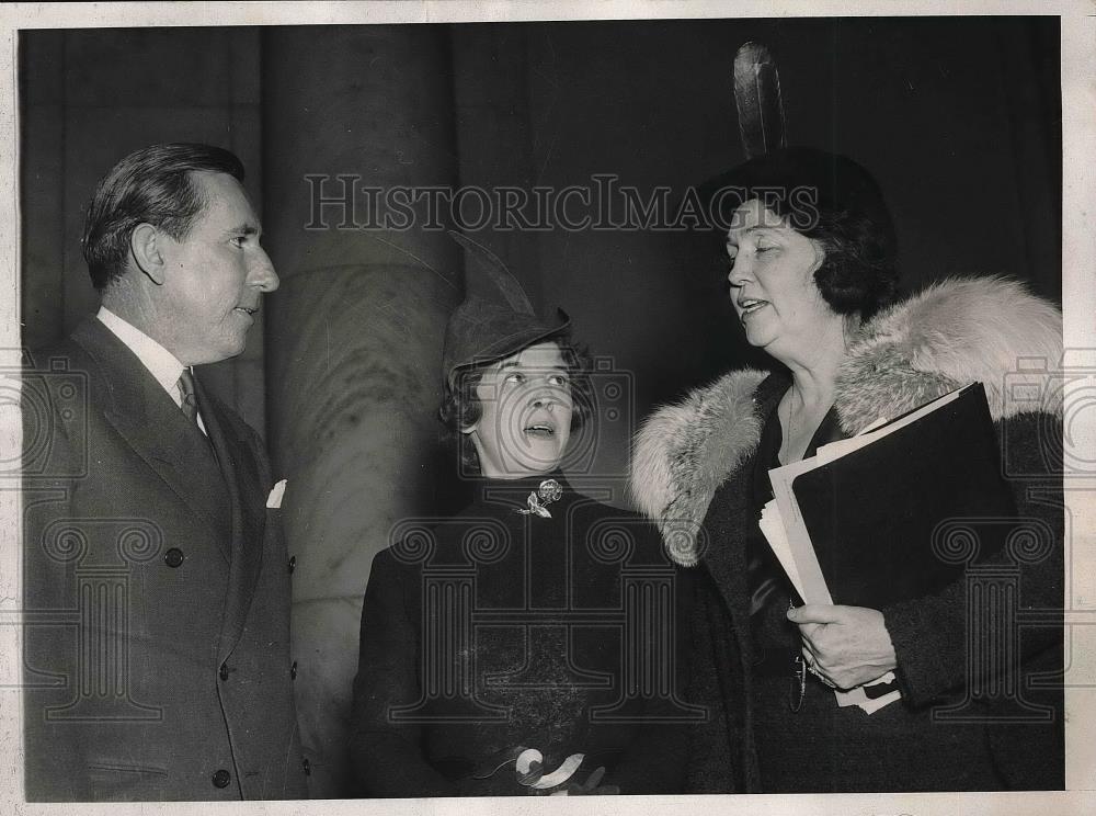 1938 Press Photo Senator Claude Pepper Hearing on Federal Art Bureau - Historic Images